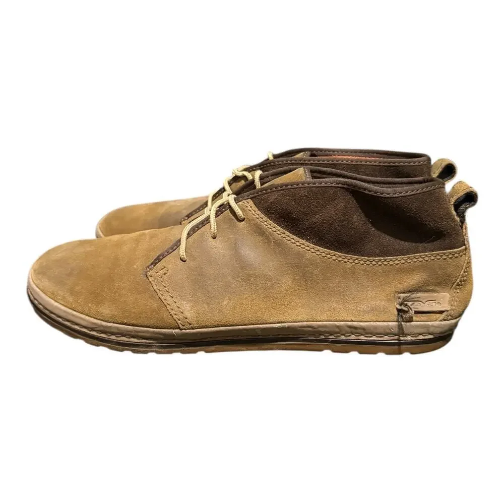 Teva Cedar Canyon Men’s Casual Brown Leather Shoes Sneakers 1001978 Size 13
